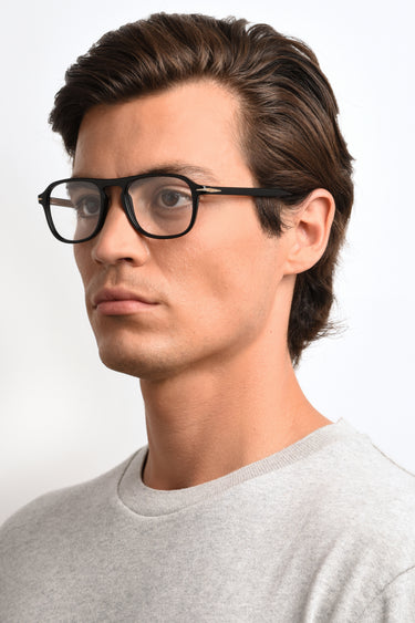 Designer Men David Beckham Eyeglasses: 1053 - Black- SpecSMART Eye Clinic (Diagonal Face View)